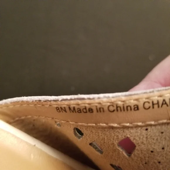 Naturalizer Womens CHARLOTTE  Wedged Sandals Cut Out White Size 8N - Picture 4 of 7